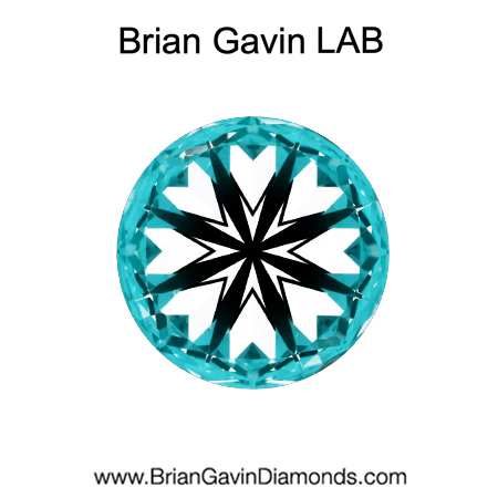 2.76 E VS1 Brian Gavin Premium Lab Round - Grown in the USA hearts