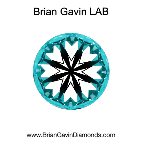 2.31 E VVS2 BG Premium Lab Round Diamond - Grown in the USA hearts