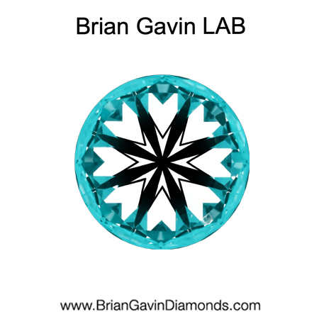 2.75 D VVS2 Brian Gavin Premium Lab Round - Grown in the USA hearts