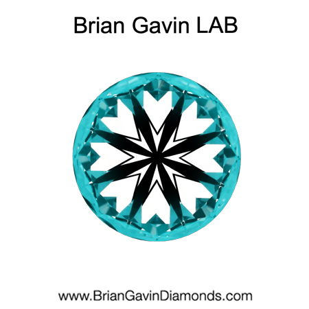 1.41 D VS1 Brian Gavin Premium Lab Round - Grown in the USA hearts