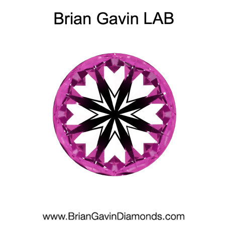 2.69 E VS1 BG Premium Lab Round Diamond - Grown in the USA hearts