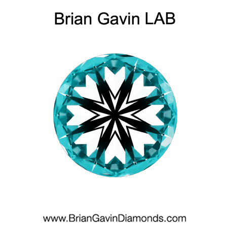 1.54 E SI1 BG Premium Lab Round Diamond - Grown in the USA hearts