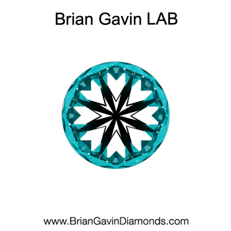 0.71 F VVS1 BG Premium Lab Round hearts
