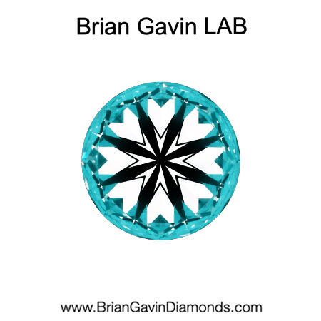 0.87 D VS2 Brian Gavin Premium Lab Round hearts
