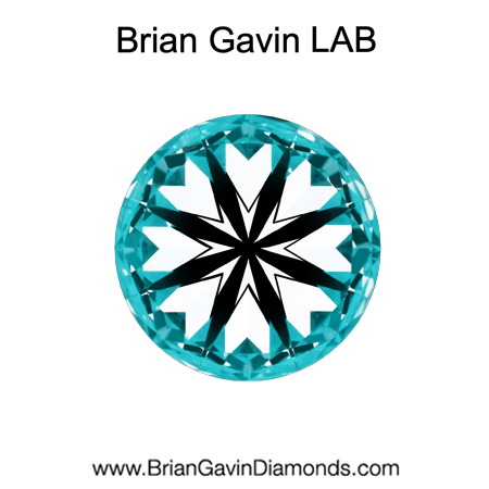 1.32 E VS2 BG Premium Lab Round Diamond - Grown in the USA hearts