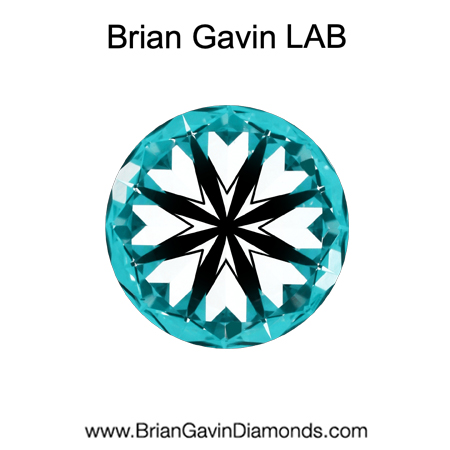 0.97 D VS2 BG Premium Lab Round Diamond - Grown in the USA hearts