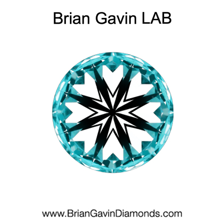 1.07 D VVS2 Brian Gavin Premium Lab Grown Round Diamond HPHT hearts