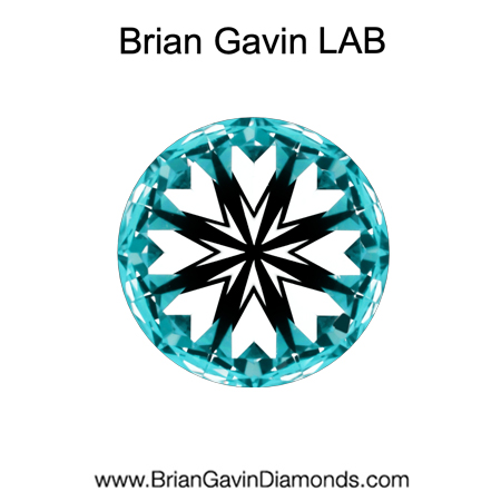 1.06 D VVS2 Brian Gavin Premium Lab Grown Round Diamond HPHT hearts