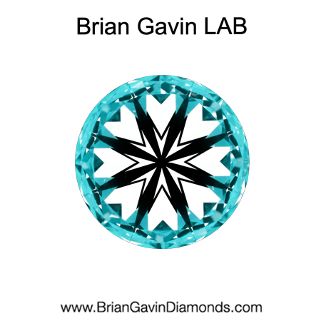 2.2 D VS1 BG Premium Lab HPHT Round hearts