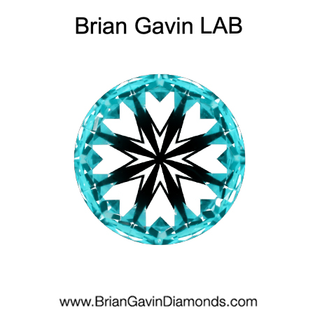 1.06 D VS1 Brian Gavin Premium Lab Grown Round Diamond HPHT hearts