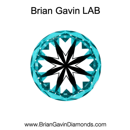1.966 E VS1 Brian Gavin Premium Lab Grown Round Diamond hearts