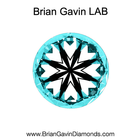 1.4 D VVS2 Brian Gavin Premium Lab Grown Round Diamond hearts