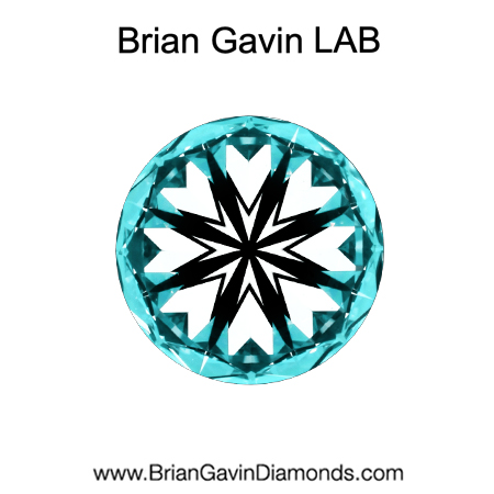 1.2 D VS1 Brian Gavin Premium Lab Grown Round Diamond hearts
