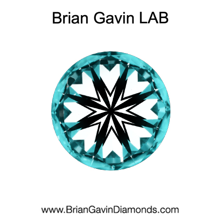 1.66 F VS1 Brian Gavin Premium Lab Grown Round Diamond hearts