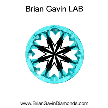 1.145 E VVS2 Brian Gavin Premium Lab Round hearts