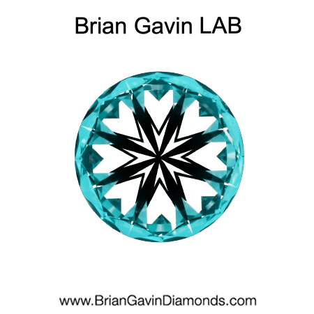1.156 D VVS2 Brian Gavin Premium Lab Round hearts