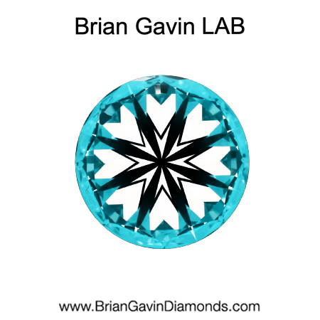 1.218 E VVS2 Brian Gavin Premium Lab Round hearts