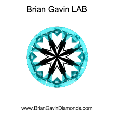 1.224 D VVS2 Brian Gavin Premium Lab Round hearts