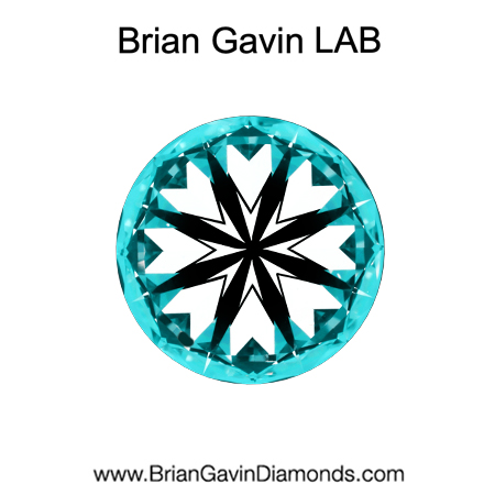 2.067 D VVS1 Brian Gavin Premium Lab Round hearts