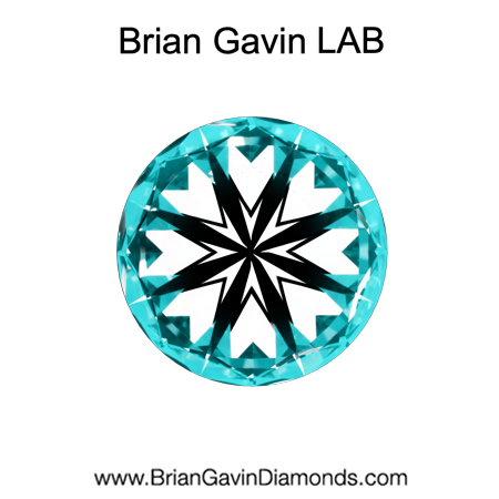 2.09 D VVS2 Brian Gavin Premium Lab Round hearts
