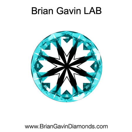 2.121 F VVS2 Brian Gavin Premium Lab Round hearts