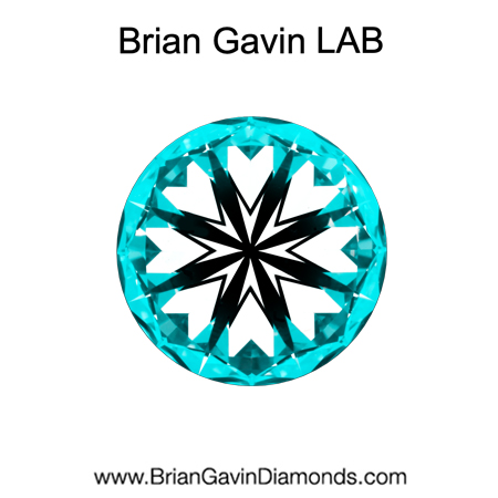 2.183 E VVS2 Brian Gavin Premium Lab Round hearts