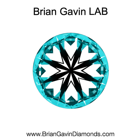 2.296 E VS1 Brian Gavin Premium Lab Round hearts