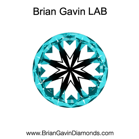 2.45 E VVS2 Brian Gavin Premium Lab Round hearts