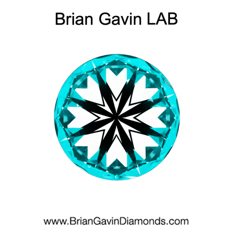 2.58 E VVS2 Brian Gavin Premium Lab Round hearts