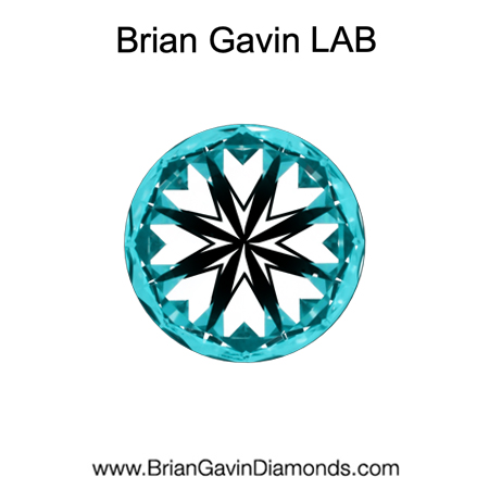 0.814 E VS1 Brian Gavin Premium Lab Grown Round Diamond hearts