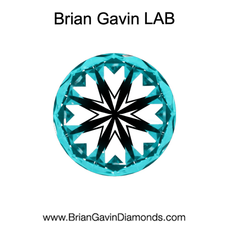 1.01 E VS1 Brian Gavin Premium Lab Grown Round Diamond hearts