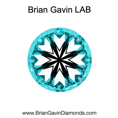 2.173 D VVS2 Brian Gavin Premium Lab Grown Round Diamond hearts