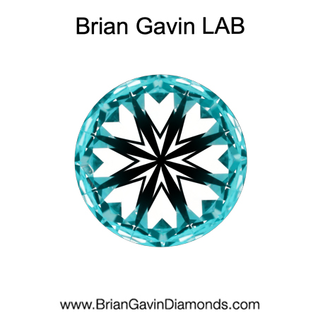 1.17 D VVS2 Brian Gavin Premium Lab Grown Round Diamond hearts