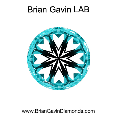 1.862 F VS1 Brian Gavin Premium Lab Grown Round Diamond hearts