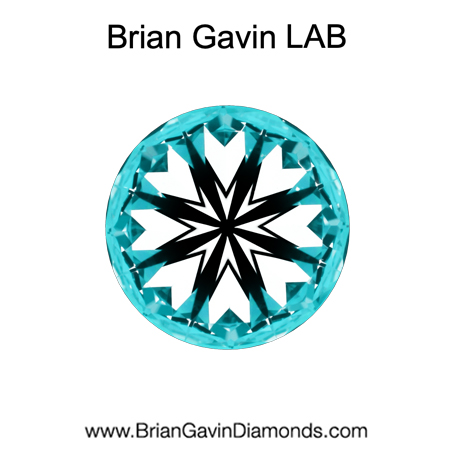 1.265 D VVS2 Brian Gavin Premium Lab Grown Round Diamond hearts