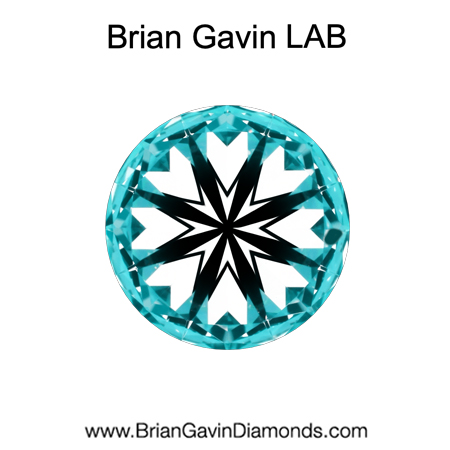 1.00 D VVS2 Brian Gavin Premium Lab Grown Round Diamond hearts