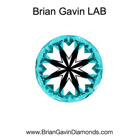 0.802 E VS1 Brian Gavin Premium Lab Grown Round Round Diamond hearts