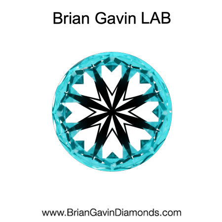 1.07 E VS1 Brian Gavin Premium Lab Grown Round Round Diamond hearts