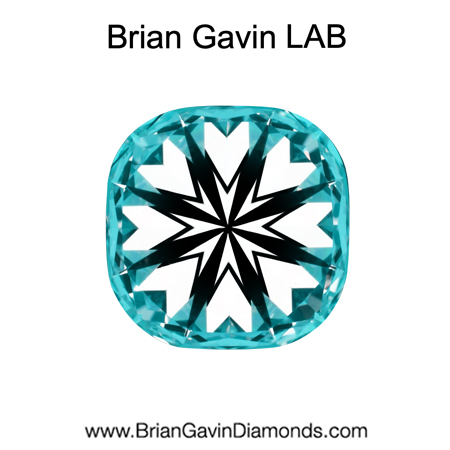 1.935 D VS1 Brian Gavin Premium Lab Grown Cushion Diamond hearts