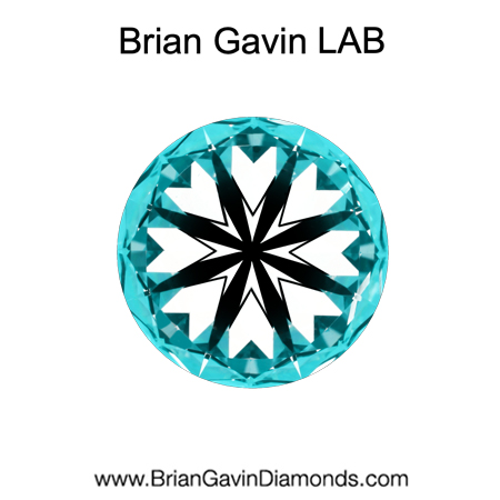 2.7 E VS1 Brian Gavin Premium Lab Grown Round Round Diamond hearts