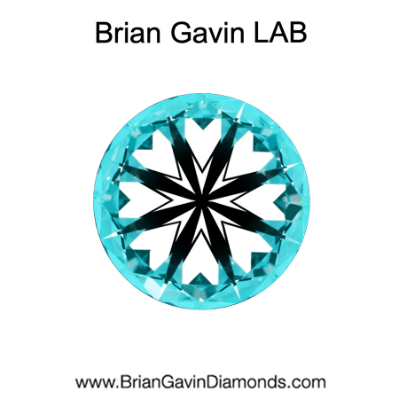 2.472 E VS1 Brian Gavin Premium Lab Grown Round Round Diamond hearts