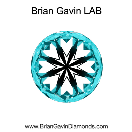 1.881 E VS1 Brian Gavin Premium Lab Grown Round Round Diamond hearts