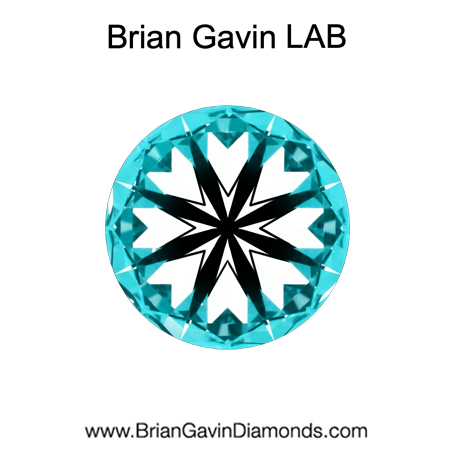 1.013 D VVS2 Brian Gavin Premium Lab Grown Round Round Diamond hearts