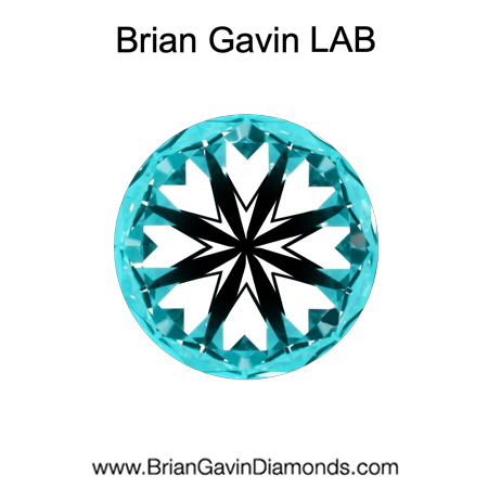 1.087 D VS1 Brian Gavin Premium Lab Grown Round Round Diamond hearts