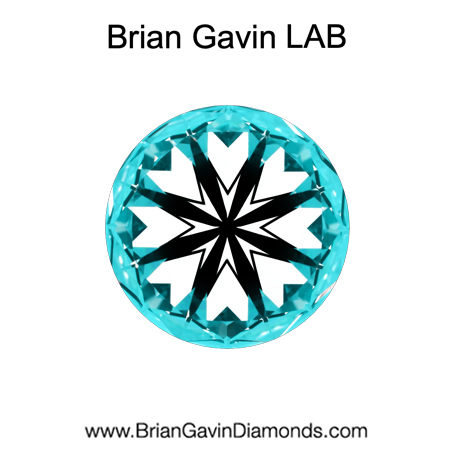 3.185 F VS2 BG Premium Lab Round Diamond hearts